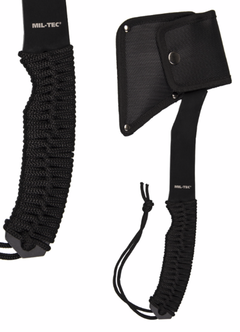 Mil-Tec Tactical Paracord Axe, Black 36 cm