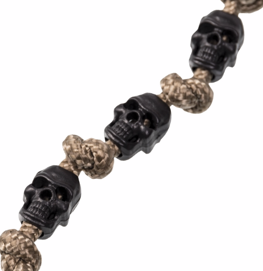 Mil-Tec Skull Paracord Cord Ends 10pcs, Black