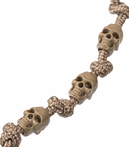 Mil-Tec Skull Paracord Ends 10pcs, Coyote