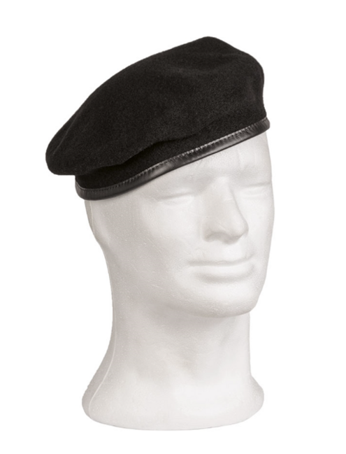 Mil-Tec German Black Beret Plein Ciel Commando