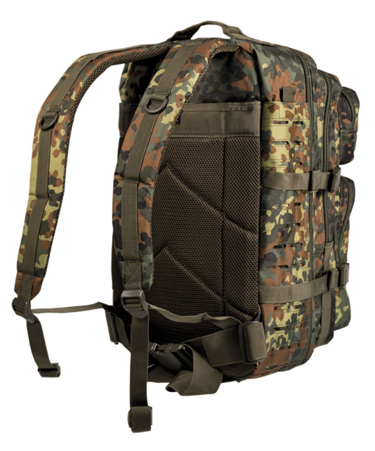 Mil-Tec US Assault Large Laser Cut Backpack, Flecktarn, 36L