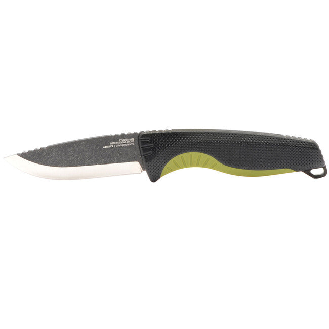 SOG AEGIS FX Fixed Blade Knife, Black and Moss Green