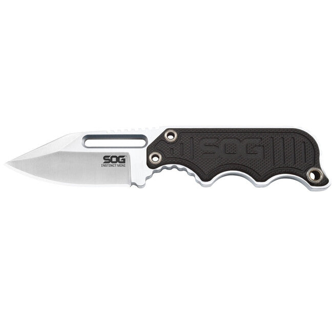 SOG Instinct Mini Fixed Blade Knife, G10 Handle, Satin