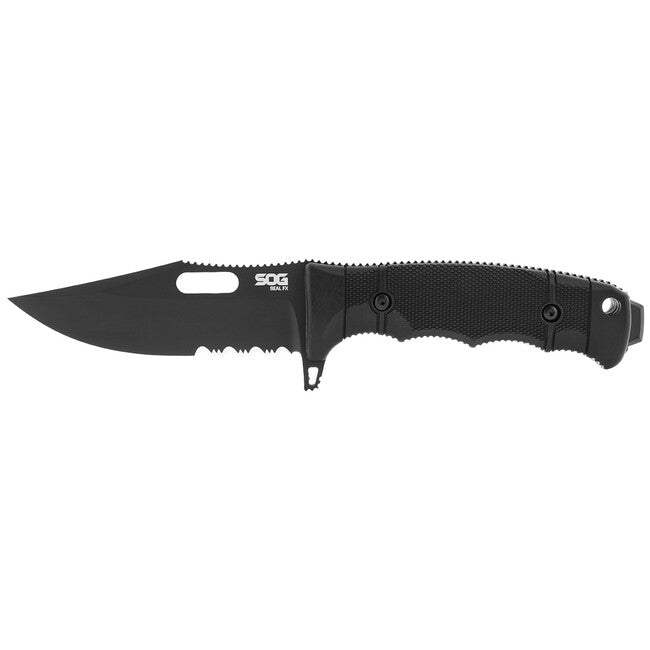 SOG SEAL FX Fixed Blade Knife, Partially Serrated