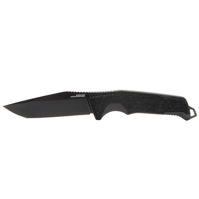 SOG Trident FX Fixed Blade Knife, Blackout, Straight Edge