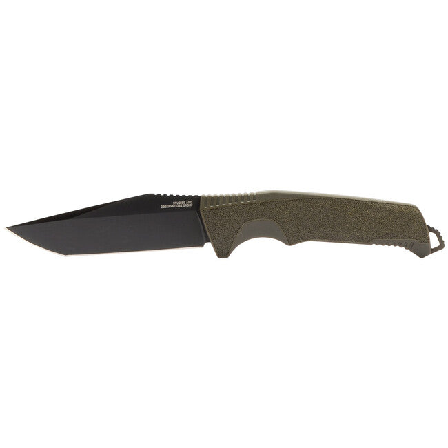 SOG Trident FX Fixed Blade Knife, Olive Drab, Straight Edge