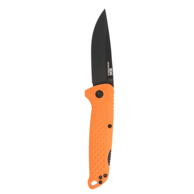SOG Adventurer LB Folding Knife, Blaze Orange and Black