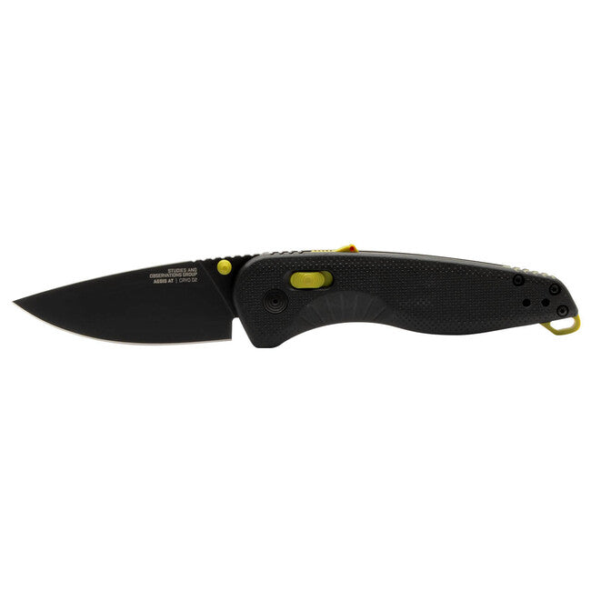 SOG Aegis AT Folding Knife, Black + Moss