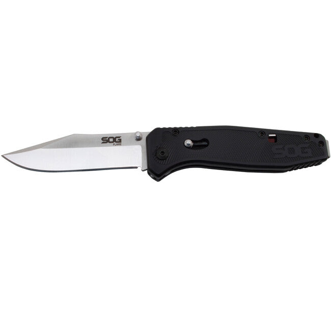 SOG Flare Folding Knife, Satin, Straight