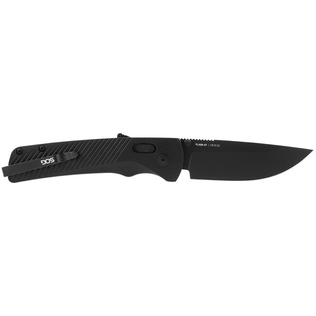 SOG Flash AT Folding Knife, Blackout