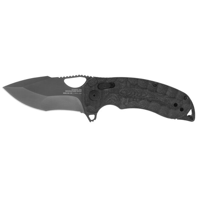 SOG KIKU XR LTE Folding Knife, Blackout