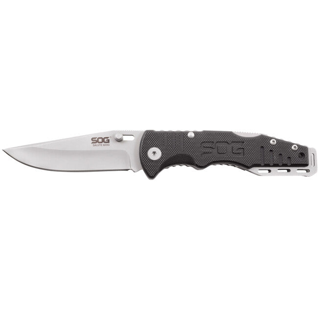 SOG Salute Mini Folding Knife, Bead Blast, G10