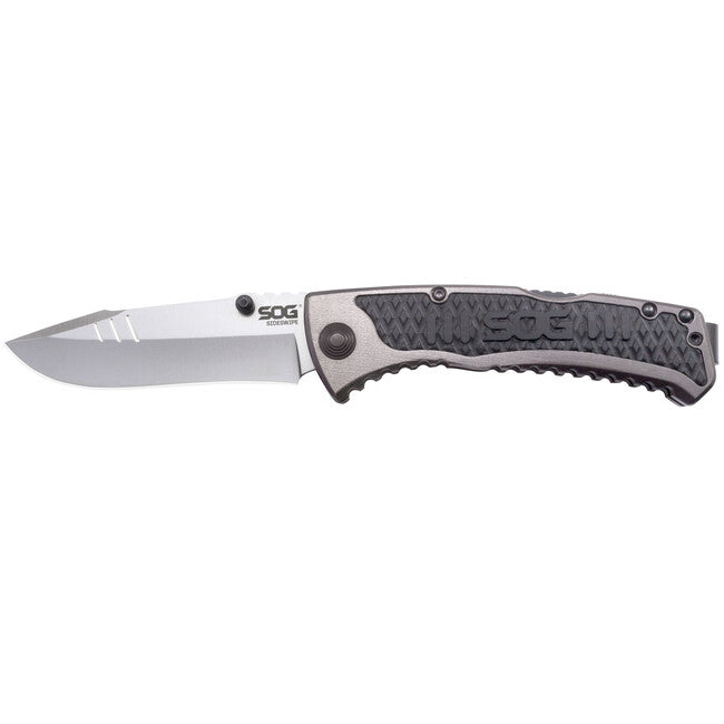 SOG Sideswipe Folding Knife, Grey Tini