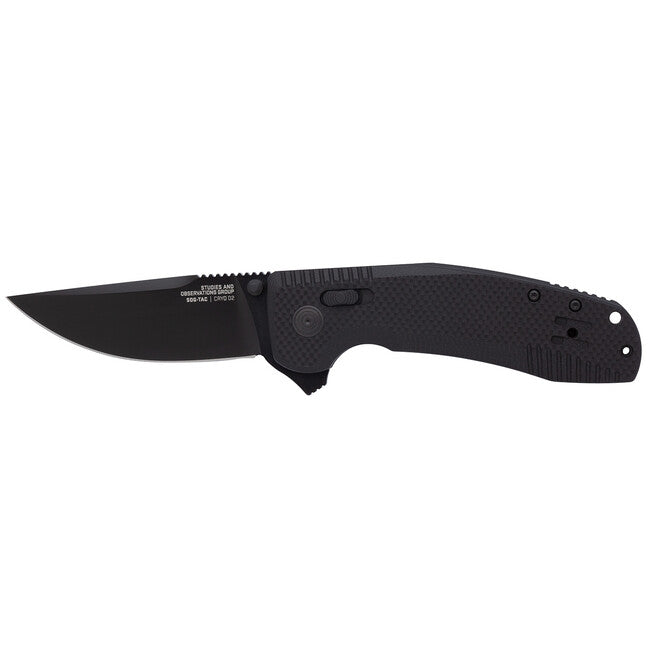 SOG TAC XR Folding Knife, Black OUT