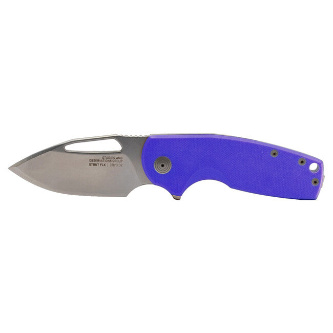 SOG Stout FLK Folding Knife, Blue Stonewash
