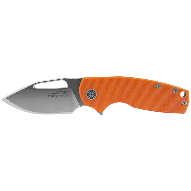 SOG Zatvárací nôž Stout FLK - Org + Stonewash