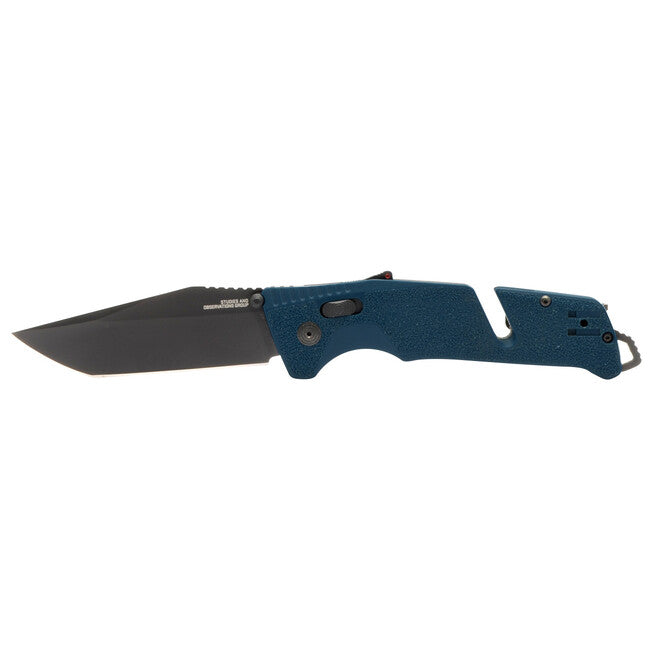 SOG Trident AT Folding Knife, Uniform Blue, Tanto