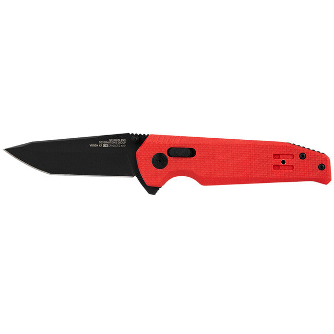 SOG Vision XR LTE Folding Knife, Red