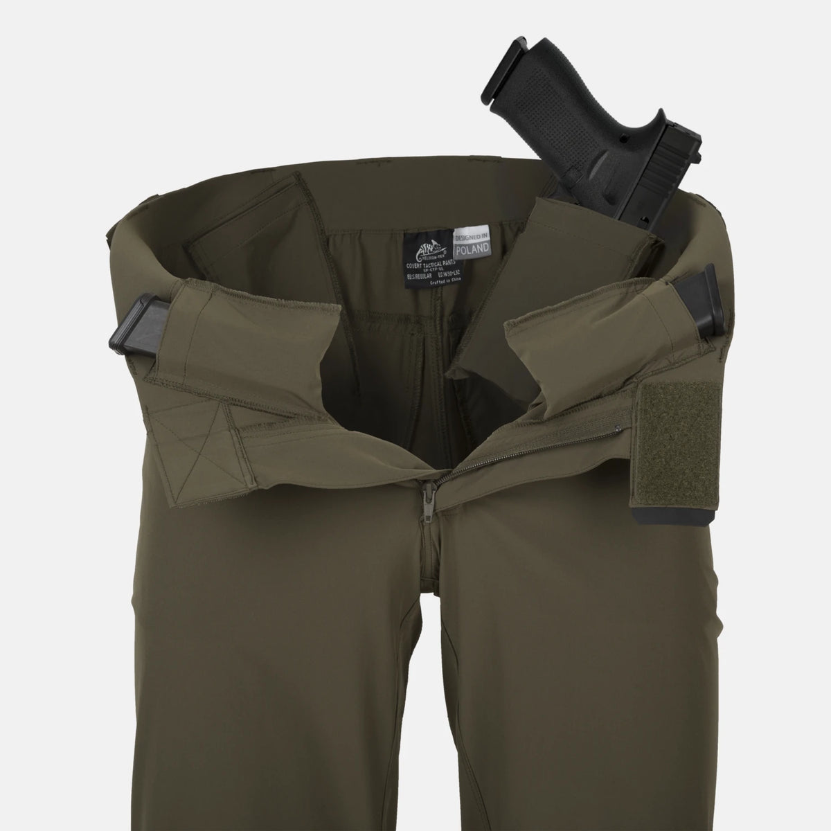 Helikon-Tex COVERT nohavice VersaStretch taktické Versa Stretch Lite, Taiga Green – detail 9