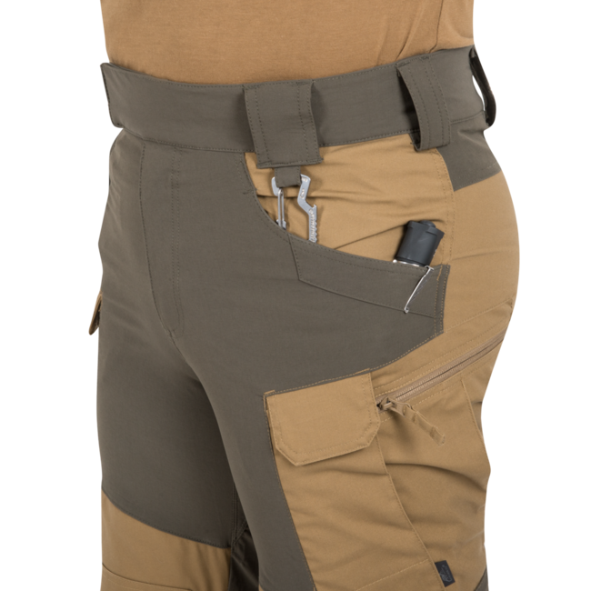 Helikon-Tex Hybrid Outback DuraCanvas Pants, Taiga Green/Black