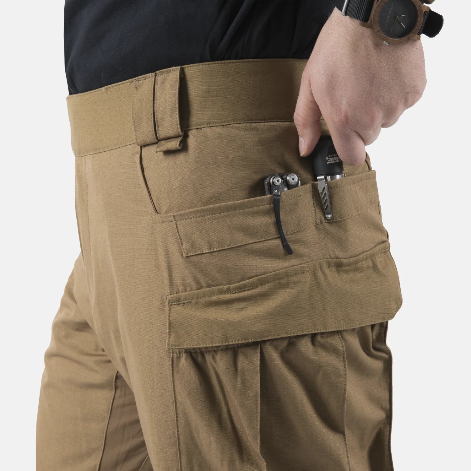 Helikon-Tex MBDU nohavice NyCo Ripstop, PL Woodland – detail 7