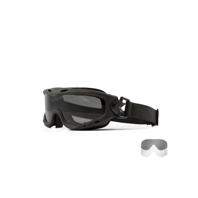WILEY X SPEAR Tactical Glasses - Smoke + Clear Lenses / Matte Black Frame
