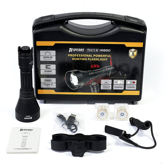 Speras TH11K IR850 Hunting Flashlight Set