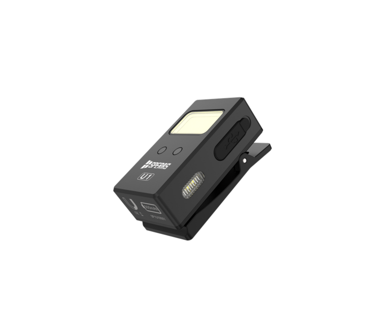 Speras Multifunctional EDC Flashlight with Clip U1, Black