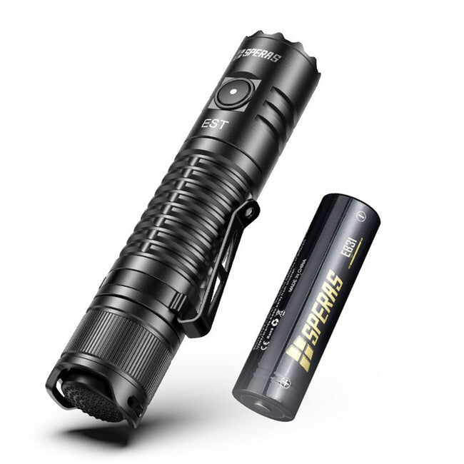 Speras Nabíjateľná LED baterka Luminus SST40, čierna