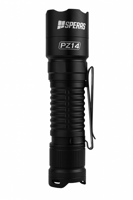 Speras Tactical Flashlight PZ 14, Black