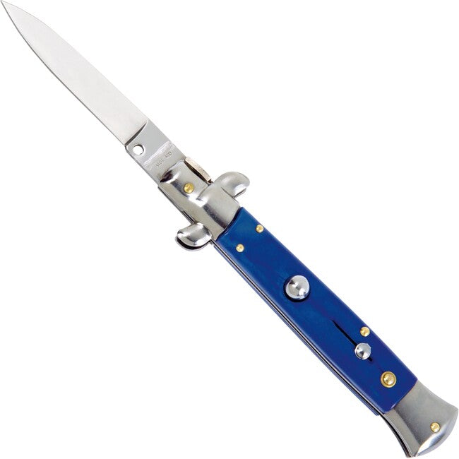 Haller Spring Stiletto Pocket Knife, Blue