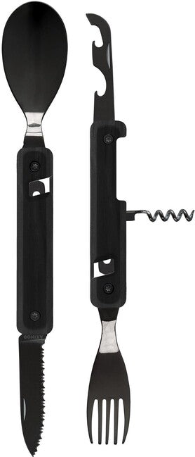 Akinod A02B00004 Multifunctional Set 13h25, Black Mirror Finish, Ebony Wood