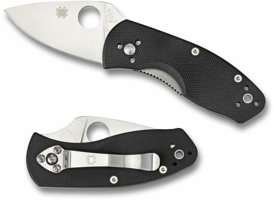 Spyderco Ambitious Folding Knife 5.7cm, Black G10