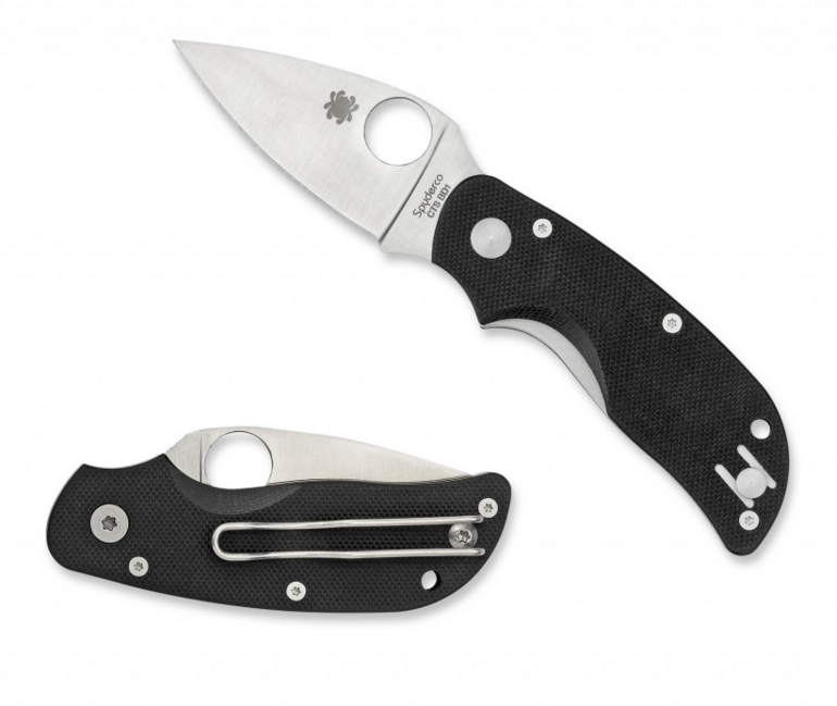 Spyderco Cat Folding Knife 6.3cm, Black, G10