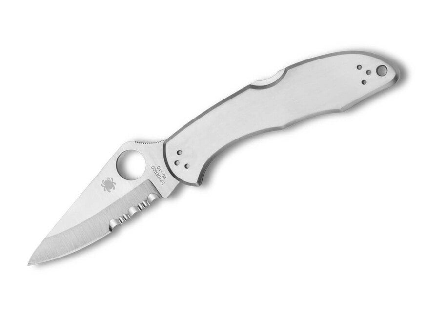 Spyderco Delica 4 Folding Knife, 7.5 cm, All Steel