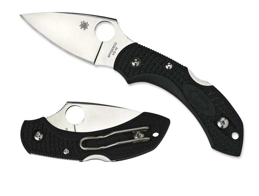 Spyderco Dragonfly 2 Lightweight Pocket Knife, Black, FRN, 5.7cm