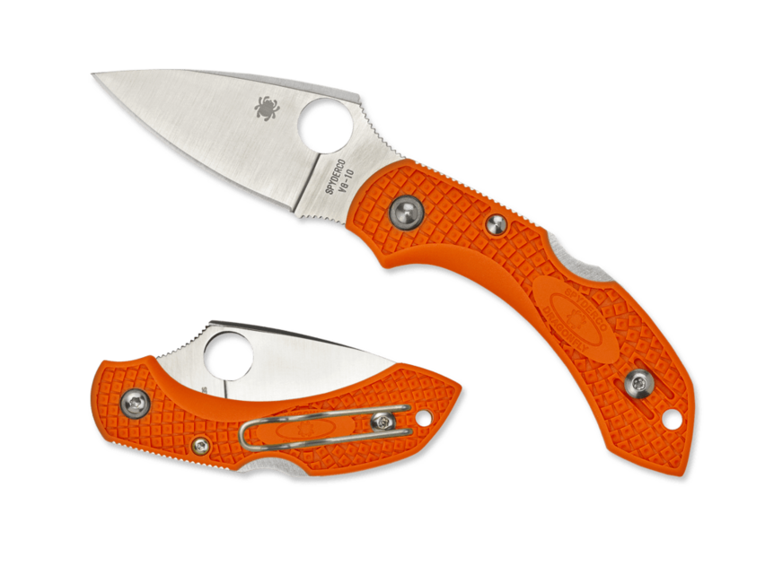 Spyderco Dragonfly 2 Lightweight Folding Knife, Orange, 5.7 cm, FRN