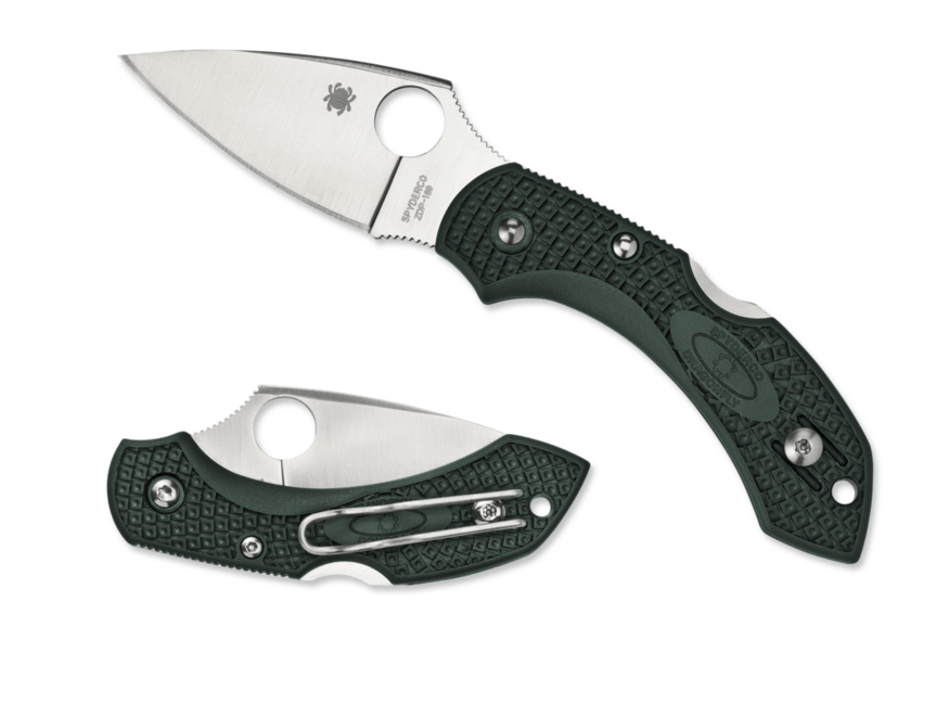 Spyderco Dragonfly 2 Lightweight Folding Knife 5.7 cm, Green, FRN