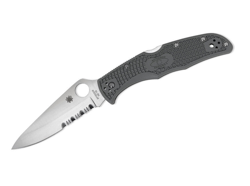 Spyderco Endura 4 Lightweight Folding Knife 9.5 cm, Green-Grey, FRN