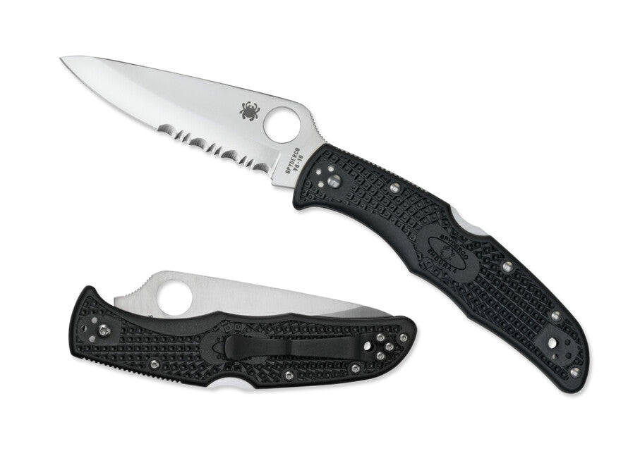 Spyderco Endura 4 Lightweight Folding Knife, Black, FRN, 9.5cm