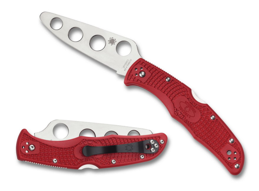 Spyderco Endura 4 Trainer Folding Knife 9.1 cm, Red, FRN