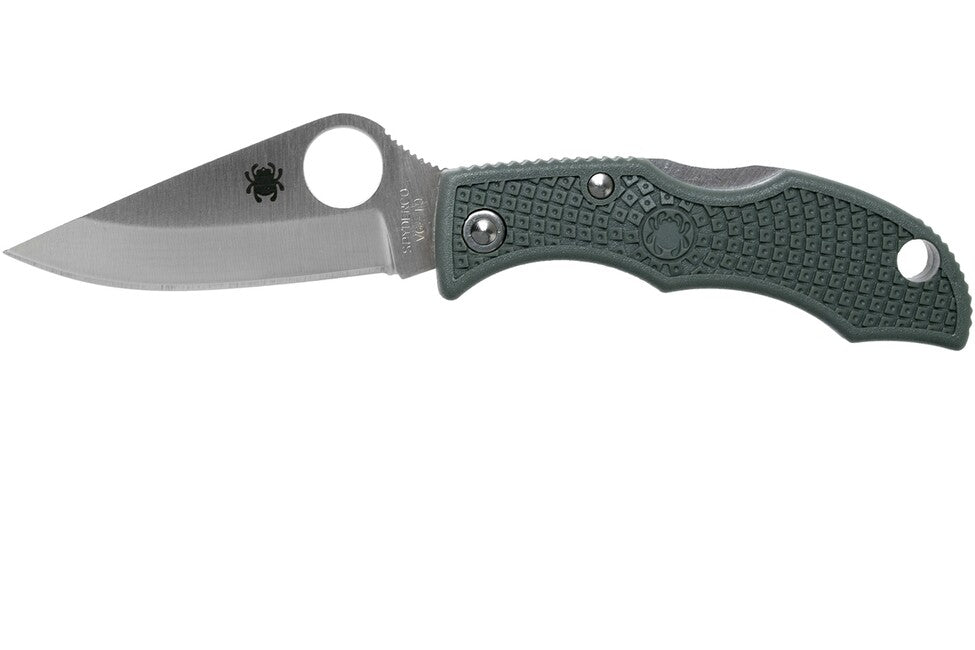 Spyderco Ladybug 3 Lightweight Folding Knife, Green Grey, FRN, 4.9cm