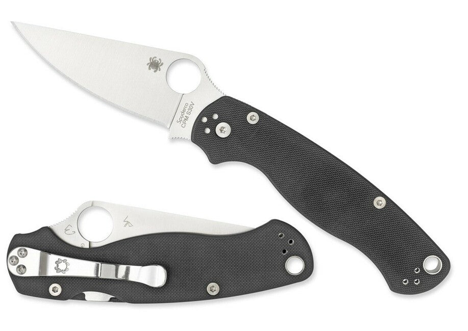Spyderco Para Military 2 Folding Knife 8.7cm, Black, G10