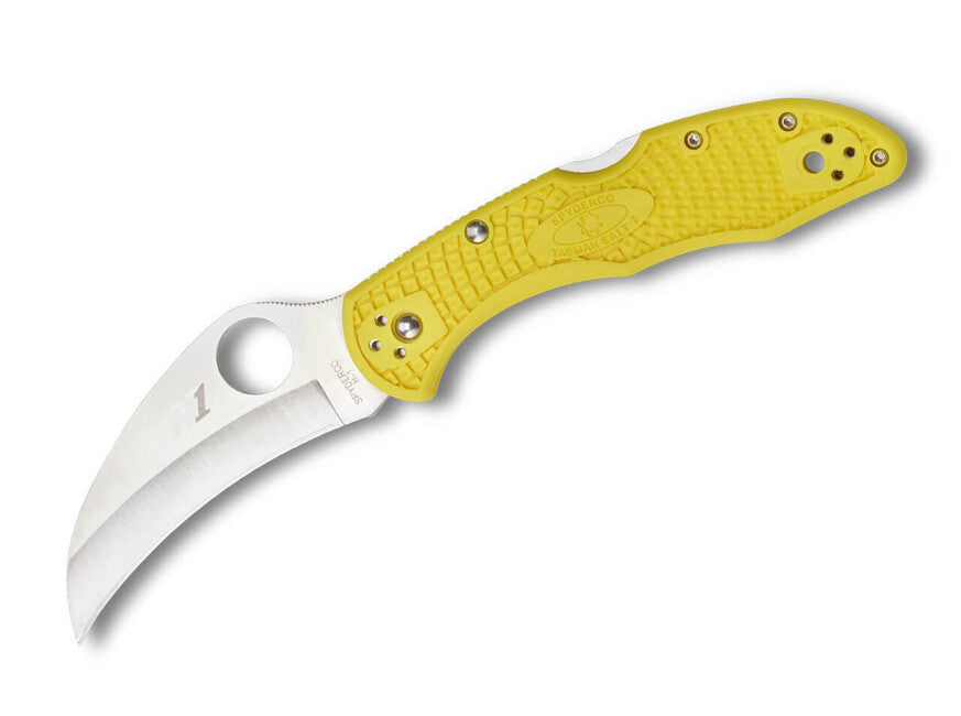 Spyderco Tasman Salt 2 Knife, 7.4 cm, Yellow, FRN