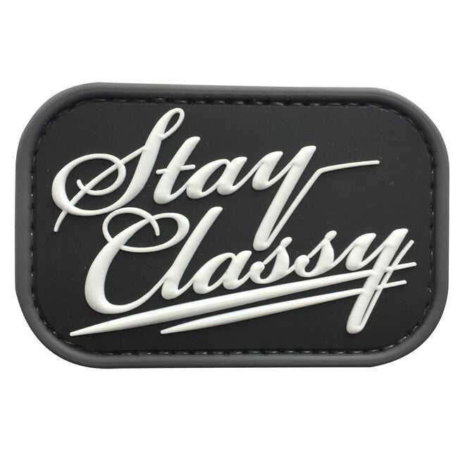 WARAGOD Stay Classy SWAT PVC Patch Black and White