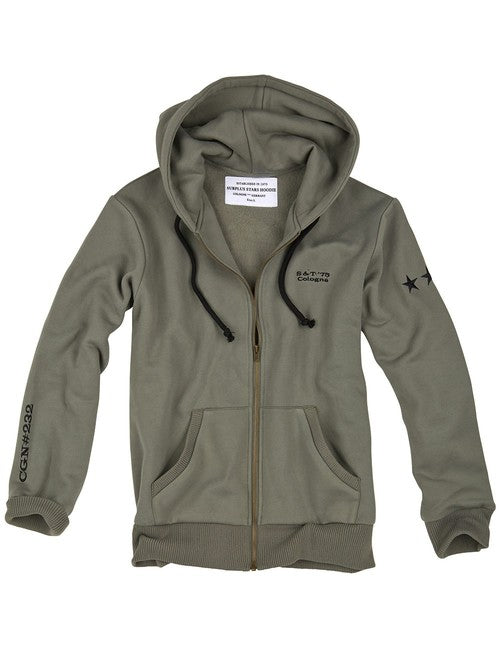 Surplus Stars Hoodie, Olive
