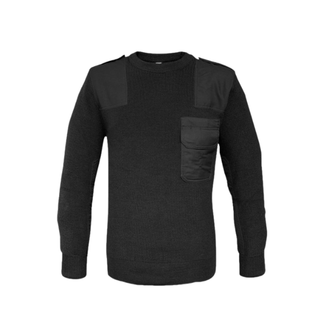 Mil-Tec BW Military Sweater, Black