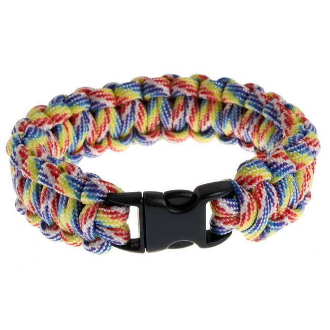 O&T Paracord Bracelet, Plastic Buckle, Happy Day