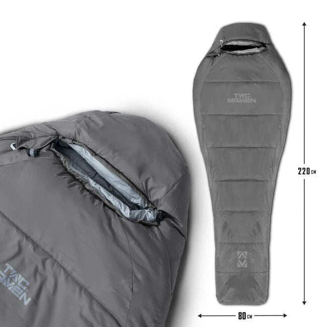 Tac Maven Mummy Sleeping Bag 360gr/m², Cinder Grey