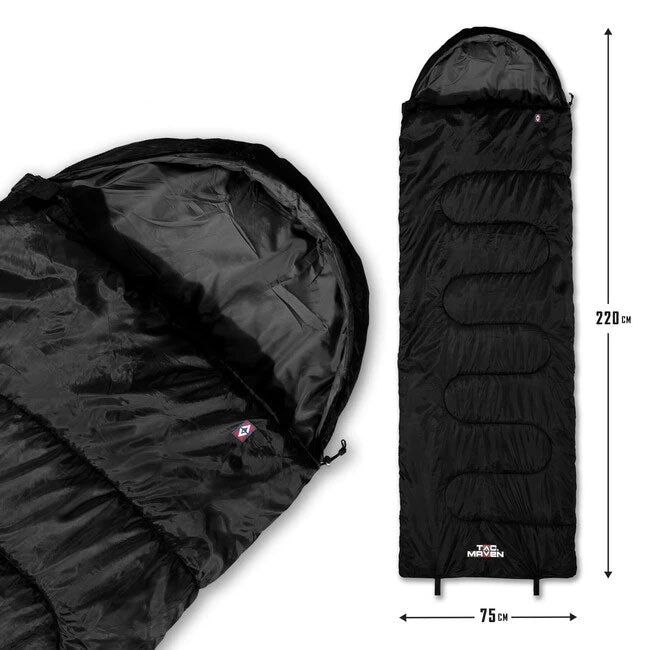 Tac Maven Sentinel Sleeping Bag, Black